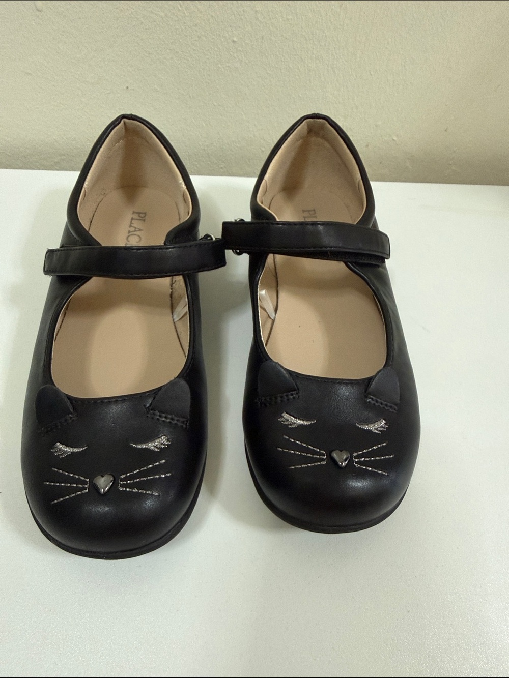 The Children's Place Black Mary Jane Cat Accent Shoes